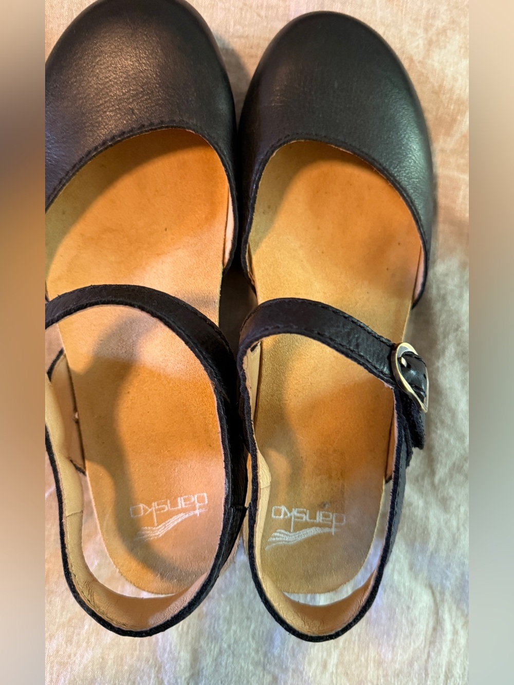 Dansko Black Tiffani Wedge Pump - Picture 3 of 7